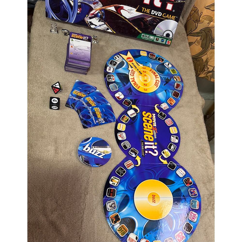 Scene It 2nd Edition DVD Game Incomplete No DVD Board Game Replacement Parts